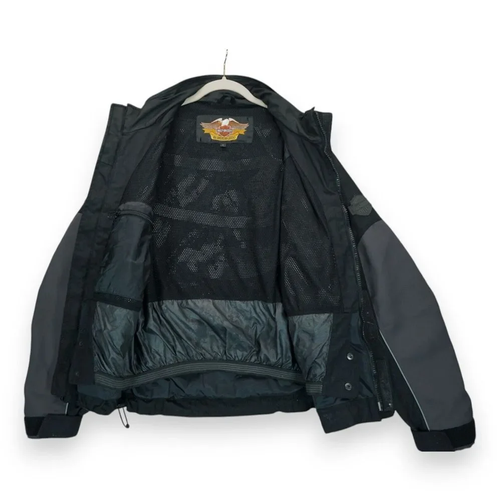 Vintage Y2K Harley Davidson Men's Motorcycle Jacket Riding Size Medium‎ Full Zip